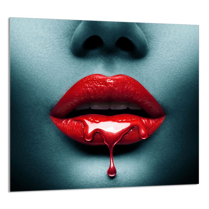 TMK ArtDeko Üveg konyhai hátlap 65x60 cm, védelem, edénytartó, többszínű