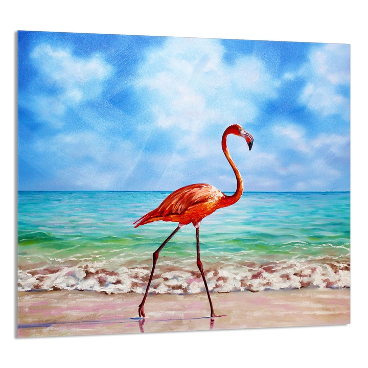 Üveg konyhai hátlap 65x60 cm, TMK ArtDeko, modern design, szennyeződés elleni védelem, többszínű