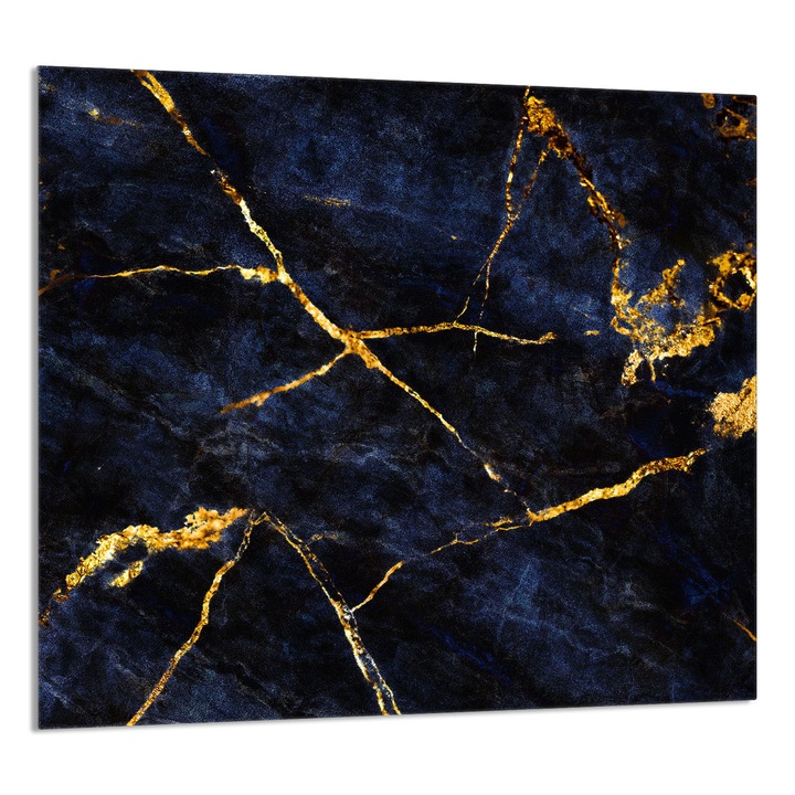 TMK ArtDeko dekoratív üveg fali panel konyhába 65x60cm, márvány, többfunkciós, szennyeződés elleni védelem