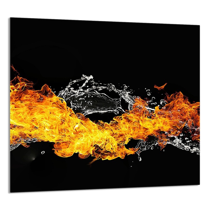 TMK ArtDeko 65x60cm üveg konyhai dekorációs tábla, védelem