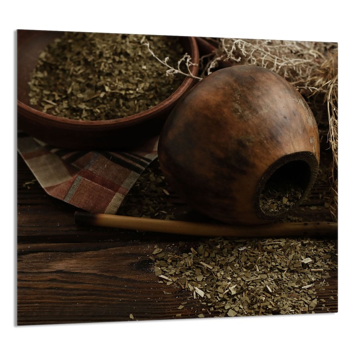 TMK ArtDeko Üveg konyhai hátfal 65x60 cm, védelem, edénytartó, többszínű