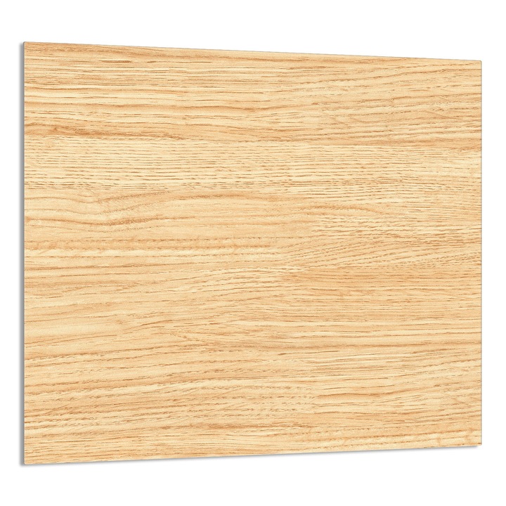 TMK ArtDeko üveg konyhai panel 65x60cm, modern design, multifunkcionális, szennyeződés elleni védelem, fa szín