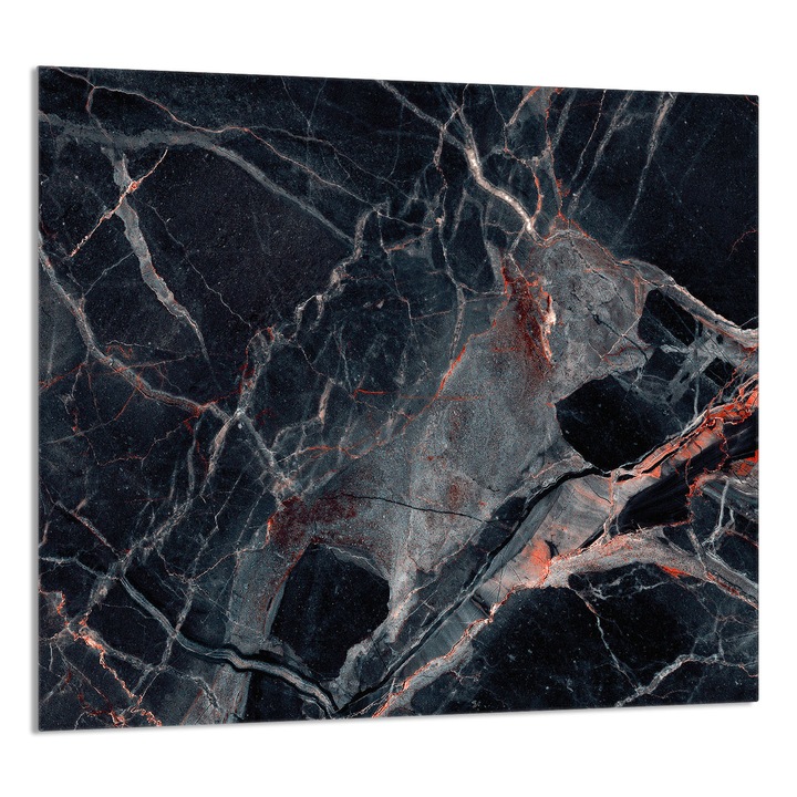 Dekoratív üveg fali panel konyhába 65x60 cm, TMK ArtDeko, márvány stílusú