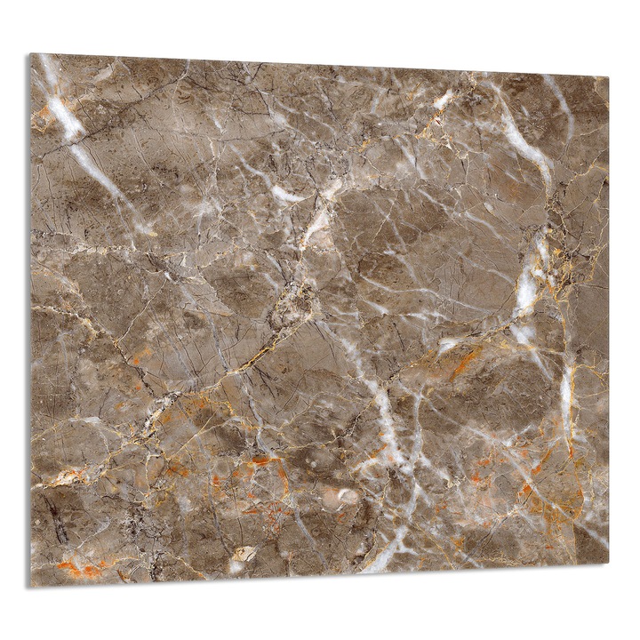 TMK ArtDeko dekoratív üveg hátlap konyhába 65x60cm, márvány, multifunkcionális, szennyeződés elleni védelem