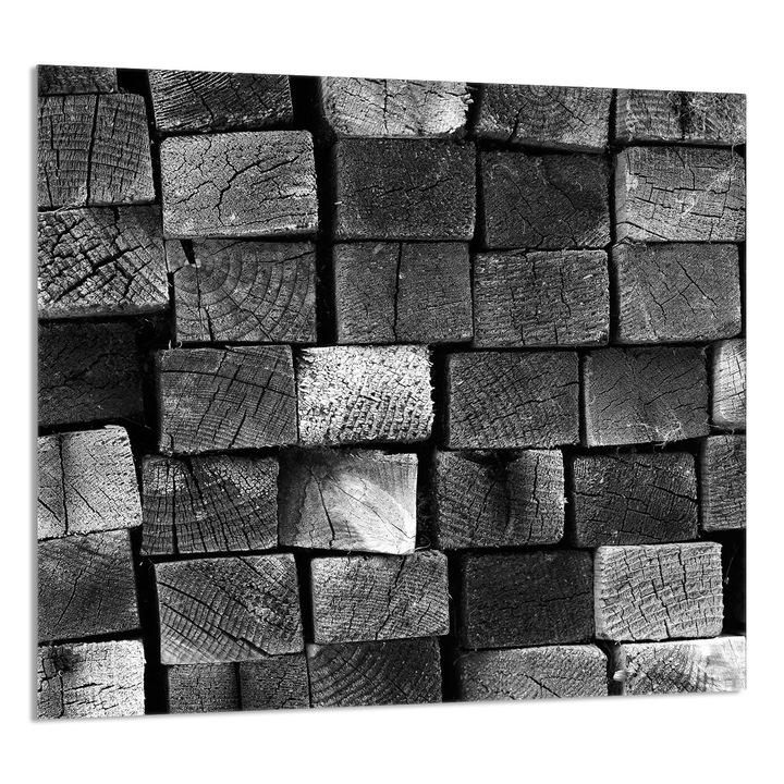 TMK ArtDeko dekoratív üveg fali panel konyhába 65x60cm, védelem, modern design, többszínű