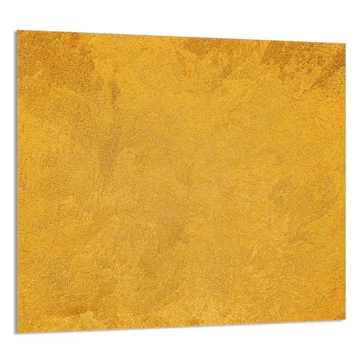 TMK ArtDeko 65x60cm üveg konyhai dekorációs panel, arany design, multifunkcionális