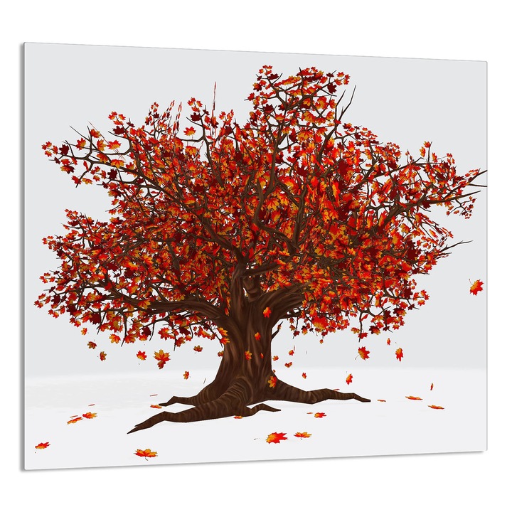 TMK ArtDeko 65x60cm üveg dekorációs tábla konyhába, modern dizájn, szennyeződés elleni védelem