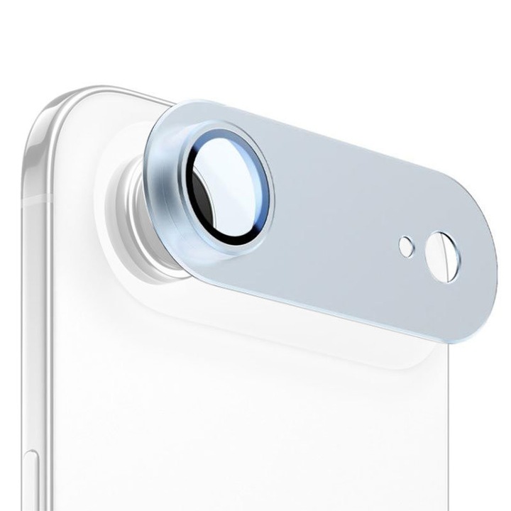 Kit de protectie Camere, Metalic, Full Cover pentru iPhone 17 Air, Albastru