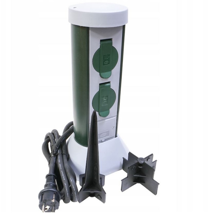 Priza Gradina Stalpisor 2x230V IP44 Hermetica REV PCE