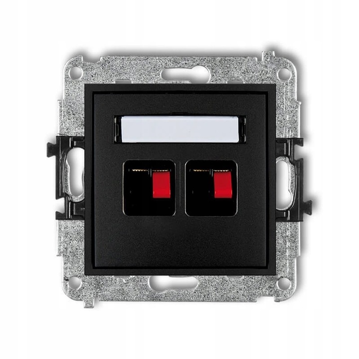 Priza Dubla Boxe Karlik MINI Negru Mat