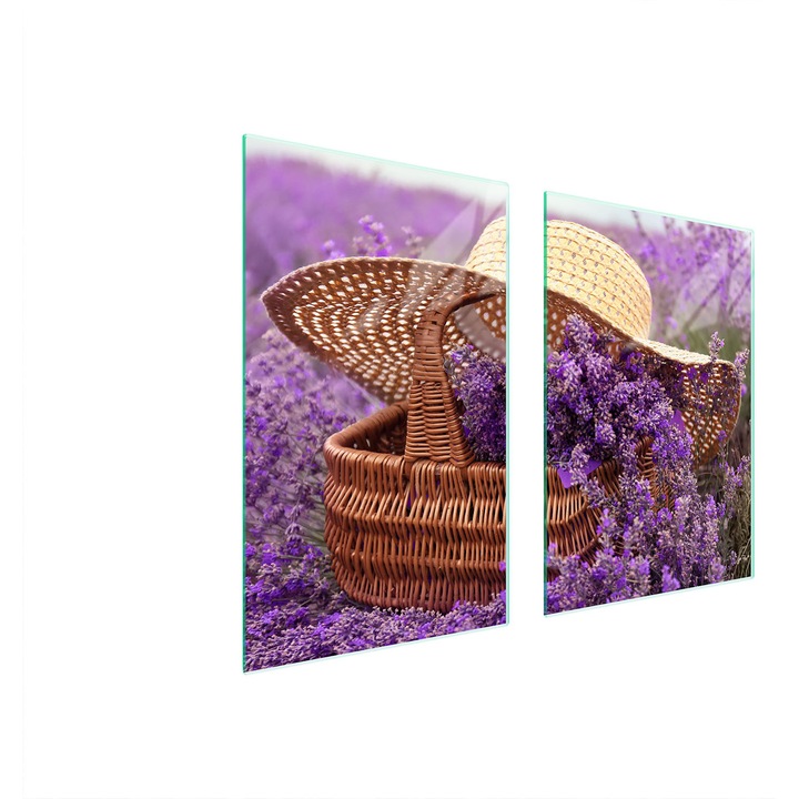 TMK ArtDeko üveg tűzhelyvédő lap, 35x30x52cm, modern design, könnyen tisztítható, többszínű