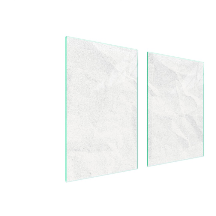 TMK ArtDeko üveg főzőlap védő, 35x30x52cm, fehér, multifunkcionális