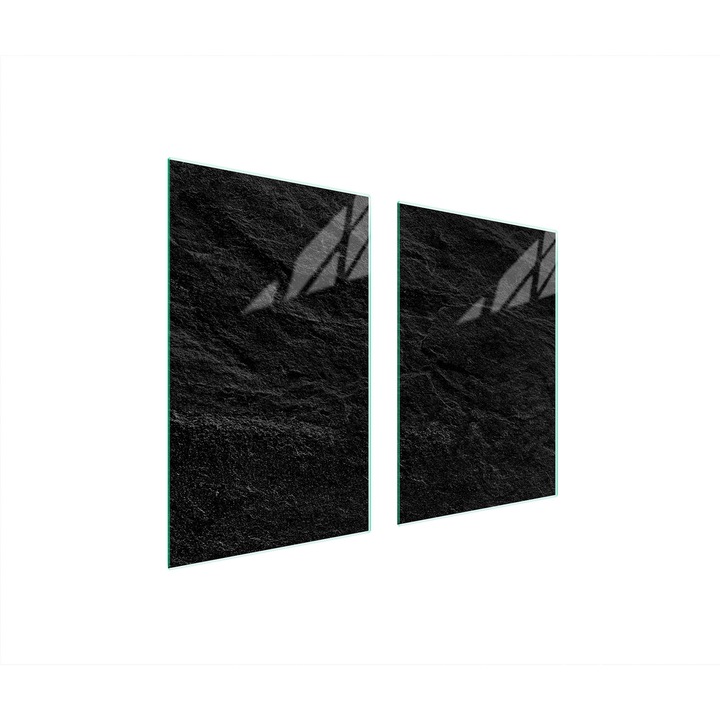 TMK ArtDeko 35x30x52cm üveg főzőlapvédő, márvány design, multifunkcionális