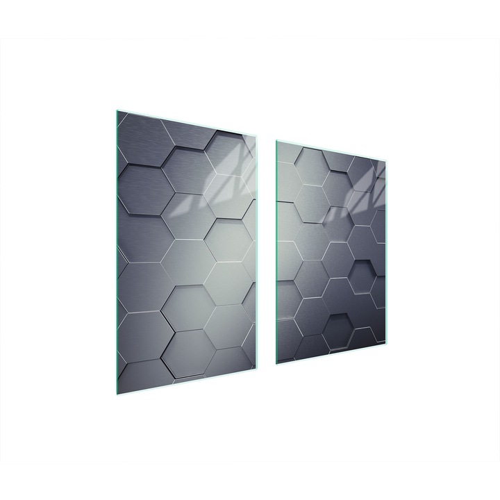 TMK ArtDeko üveg főzőlap védő, 35x30x52 cm, modern design, könnyen tisztítható