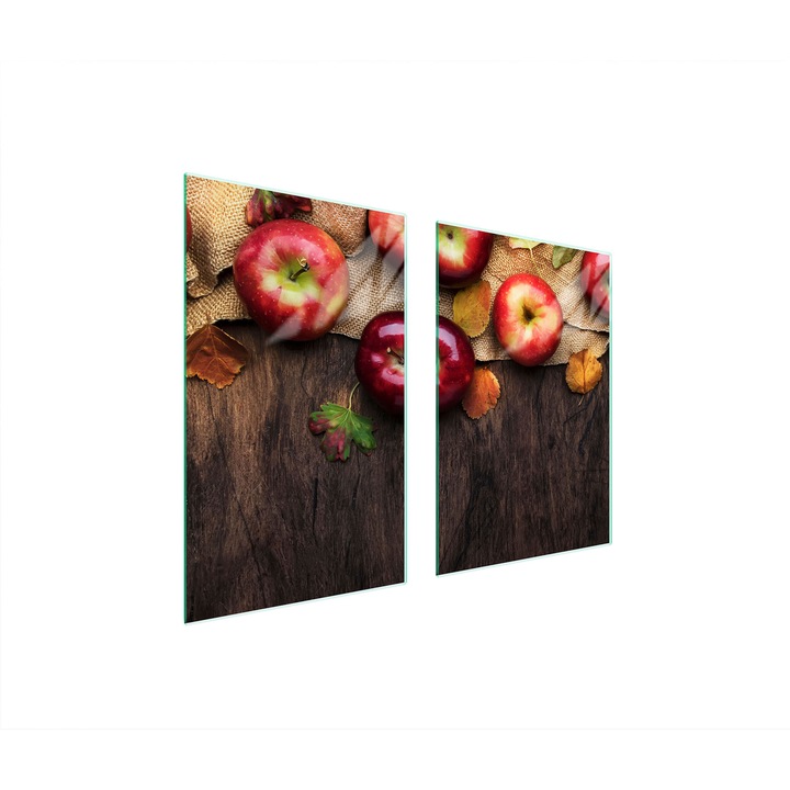 Üveg tűzhelyvédő lap TMK ArtDeko, 35x30x52 cm, modern design, könnyen tisztítható, többszínű