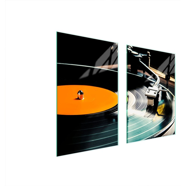 TMK ArtDeko üveg tűzhelyvédő lap, 35x30x52cm, modern design, könnyen tisztítható, többszínű