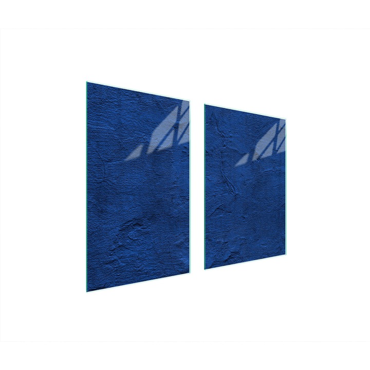 Üveg konyhai hátfalvédő TMK ArtDeko, 35x30x52cm, márvány design, szett