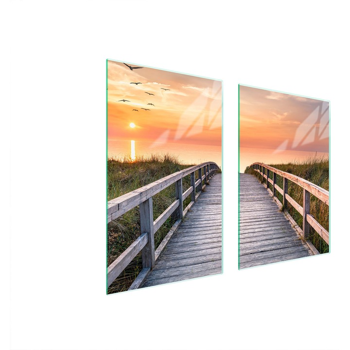 Üveg konyhai védőlap TMK ArtDeko, 35x30x52 cm, modern design, könnyen tisztítható