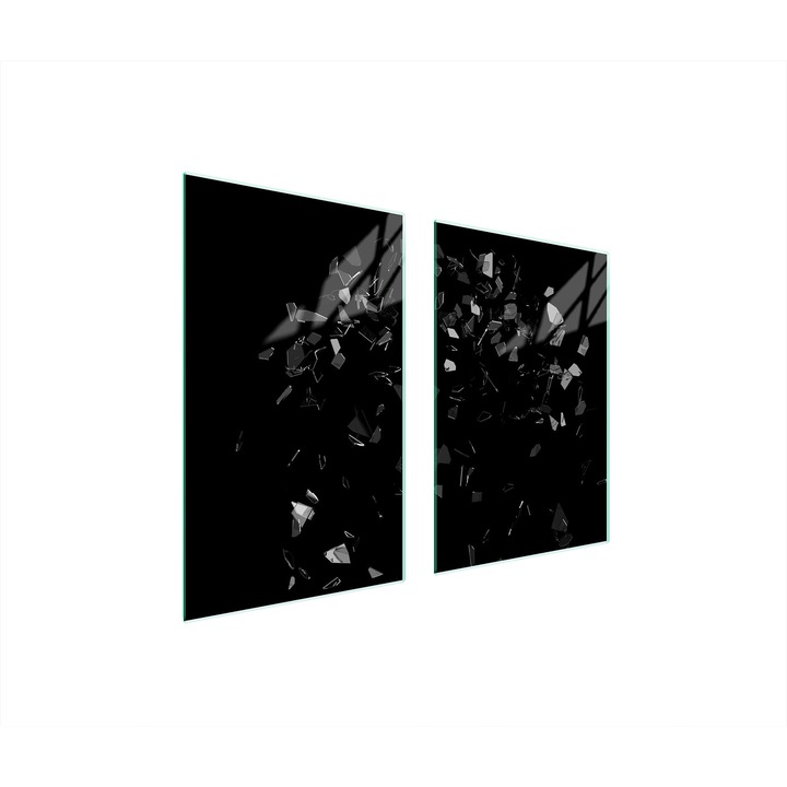 TMK ArtDeko üveg főzőlapvédő, 35x30x52cm, modern design, könnyen tisztítható, többszínű