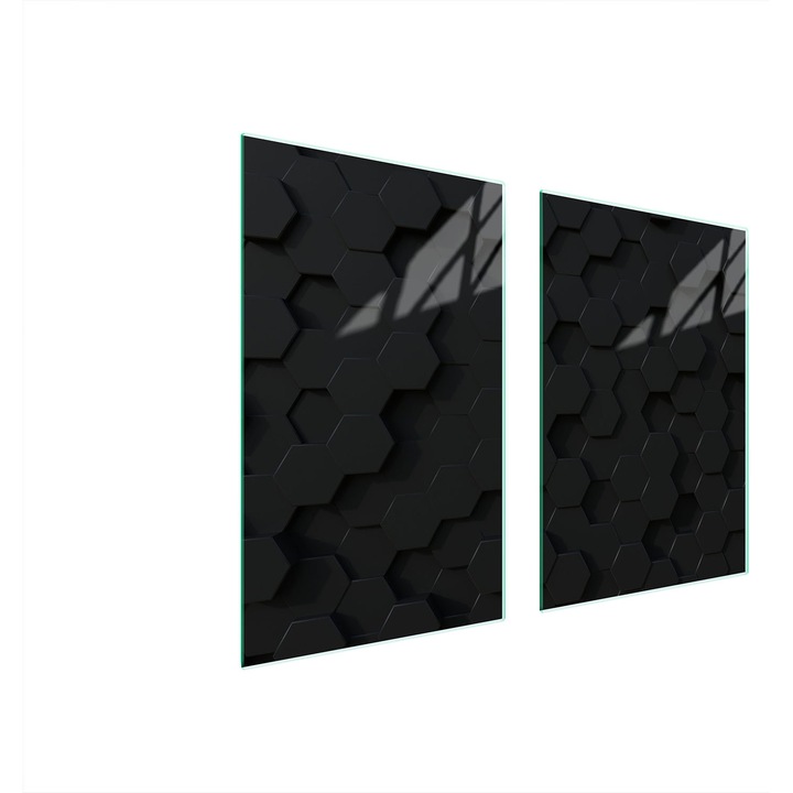 Üveg tűzhelyvédő lap TMK ArtDeko, 35x30x52cm, modern design, könnyen tisztítható