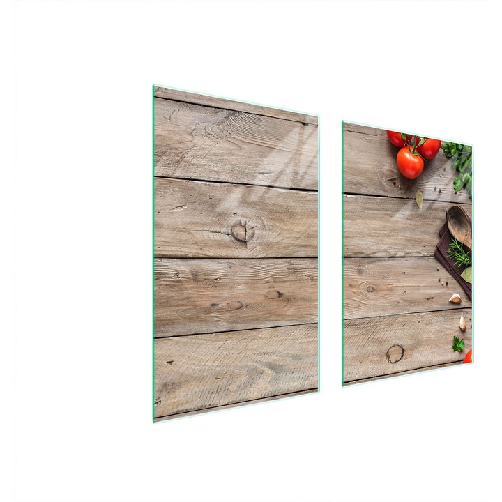 TMK ArtDeko konyhai üveg hátlap, 35x30x52 cm, modern design, könnyen tisztítható