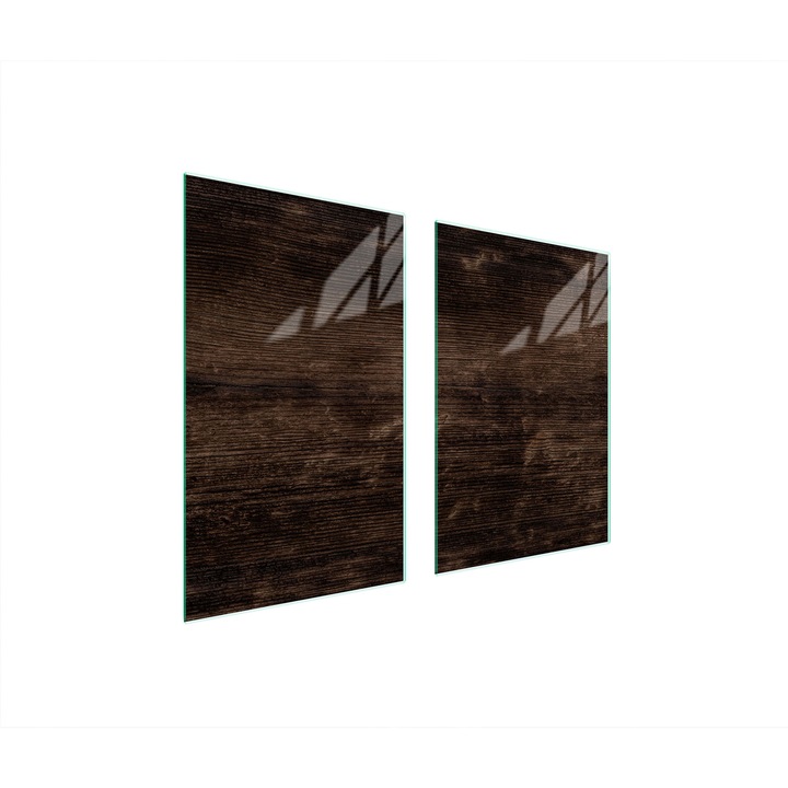 TMK ArtDeko üveg tűzhelyvédő lap, 35x30x52 cm, modern design, könnyen tisztítható