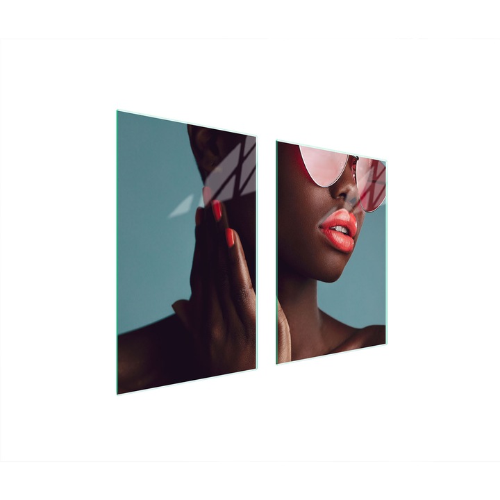 Üveg tűzhelyvédő lap TMK ArtDeko, 35x30x52 cm, modern design, könnyen tisztítható, többszínű