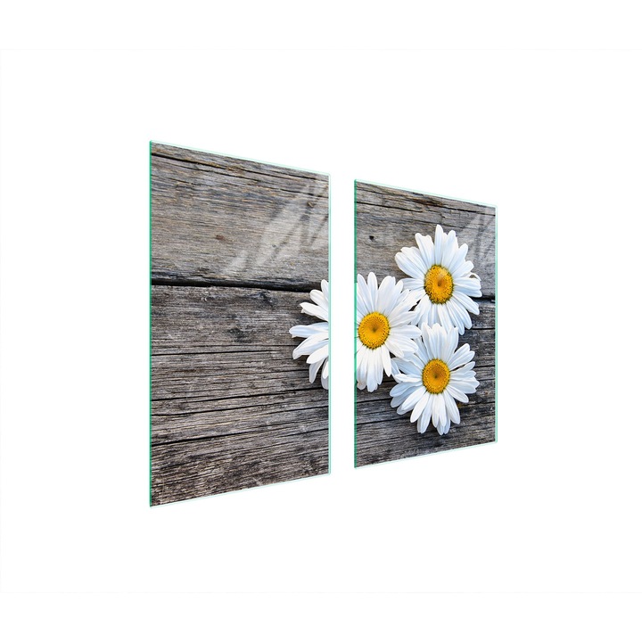 Üveg tűzhelyvédő lap TMK ArtDeko, 35x30x52 cm, modern design, könnyen tisztítható, többszínű