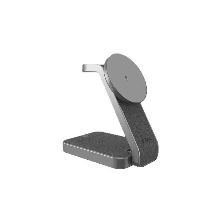 Безжично Wireless зарядно ttec, AirCharger, Quattro, MagSafe, 4in1, iPhone + Apple Watch + AirPods, Foldable, Черен