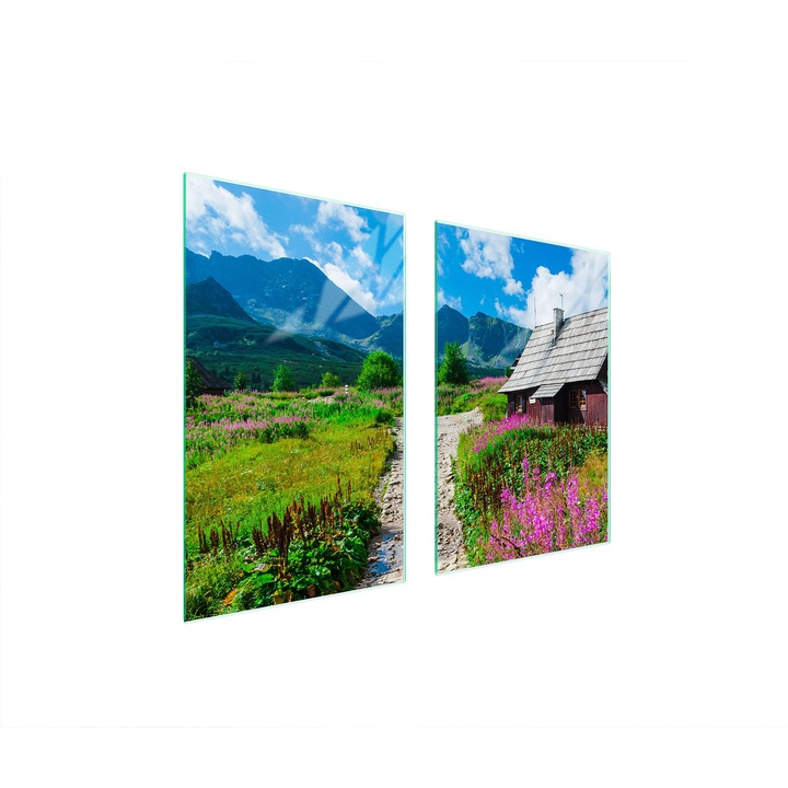 Üveg tűzhelyvédő lap TMK ArtDeko, 35x30x52cm, modern design, könnyen tisztítható