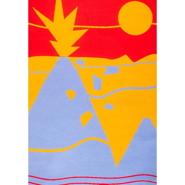 Patura din bumbac organic KABAK, moale si calduroasa, 110x170 cm