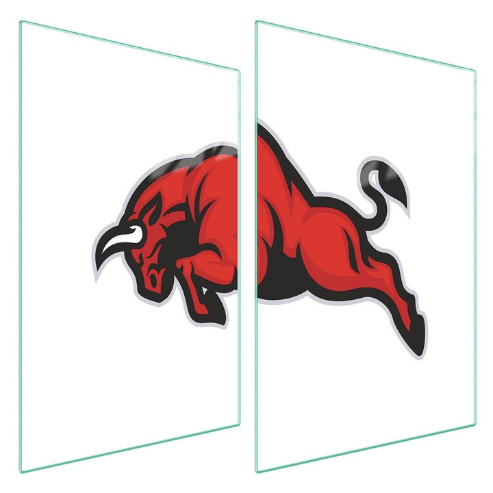 TMK ArtDeko üveg főzőlap védőlemezek, 2x 35x52 cm, többszínű, magas hőállóságú