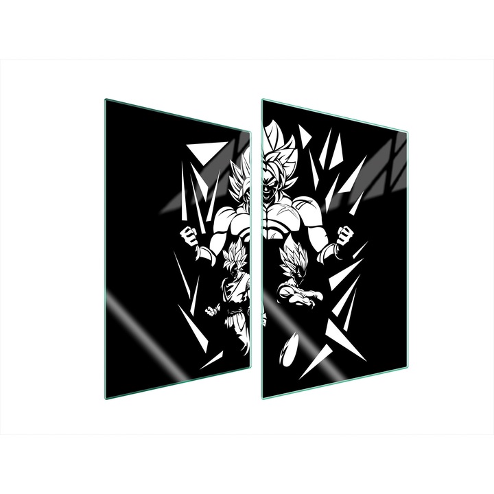 TMK ArtDeko Üveg konyhai hátfal, 2x 35x52 cm, többszínű, magas hőmérsékletnek ellenálló