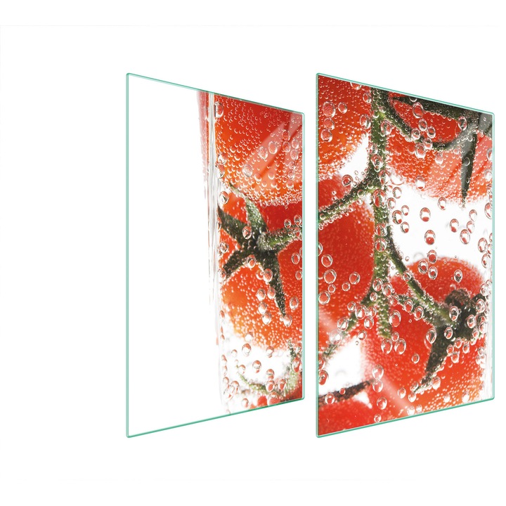 TMK ArtDeko konyhai üveg védőlapok, 2x 35x52 cm, modern design, többszínű