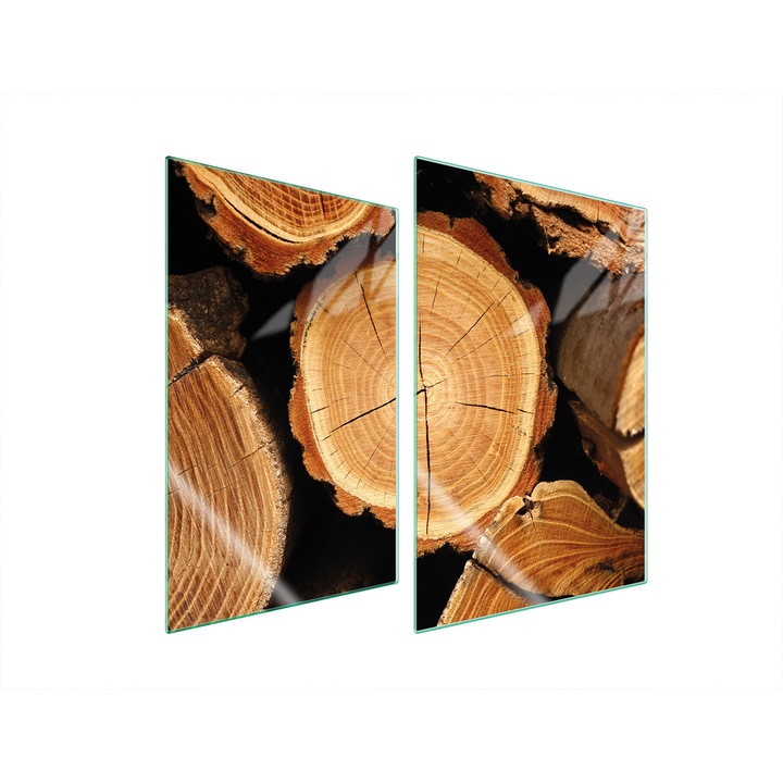 Üveg konyhai védőlemezek 2x35x52 cm, TMK ArtDeko, modern design, magas hőmérsékletnek ellenálló, többszínű