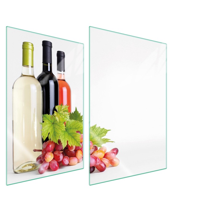 TMK ArtDeko Üveg konyhai hátfal, 2x 35x52 cm, többszínű, magas hőmérsékletnek ellenálló