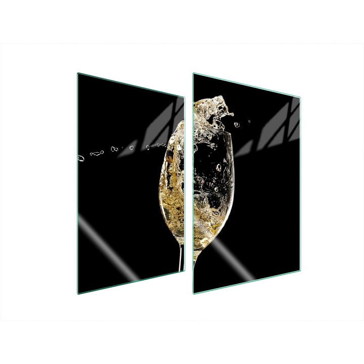 TMK ArtDeko konyhai üveg védőlapok, 2x 35x52 cm, többszínű, magas hőmérsékletnek ellenálló