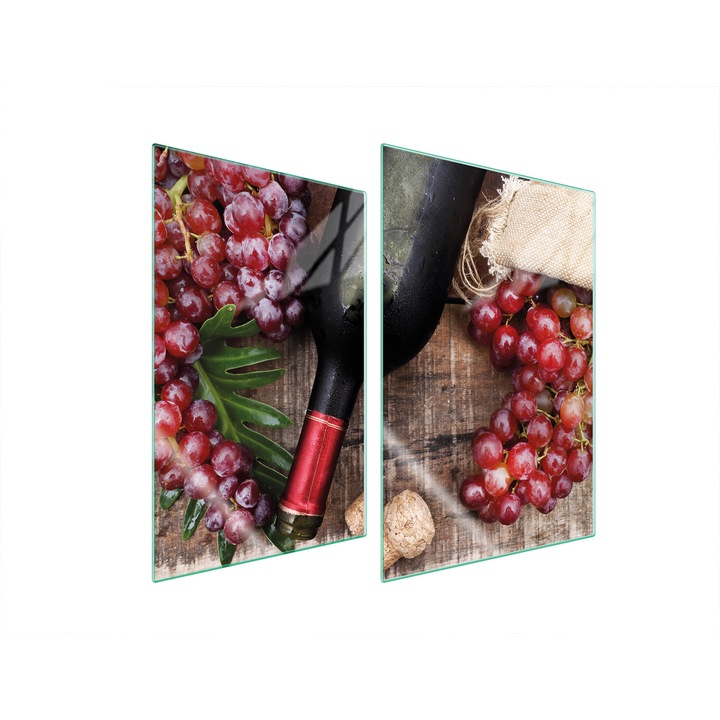 TMK ArtDeko konyhai üveg védőlapok, 2x 35x52 cm, többszínű, magas hőmérsékletnek ellenálló