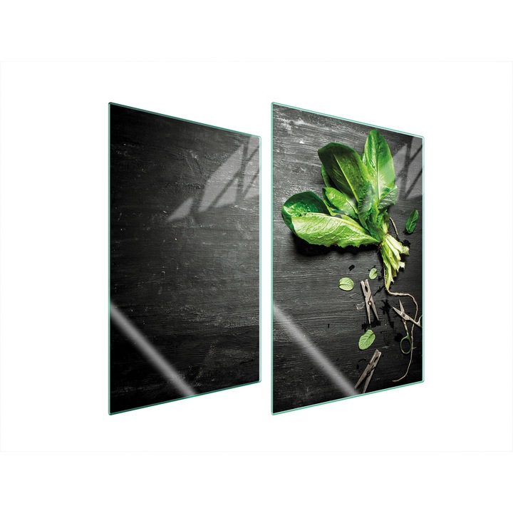 Konyhai üveg védőlemezek 2x35x52 cm, TMK ArtDeko, modern design, hőálló, többszínű