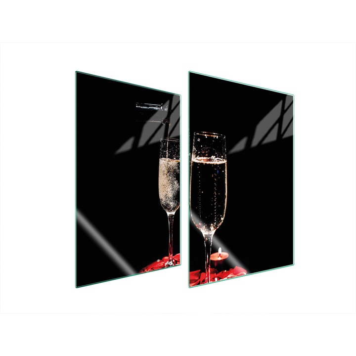 TMK ArtDeko konyhai üveg védőlapok, 2x 35x52 cm, többszínű, magas hőmérsékletnek ellenálló