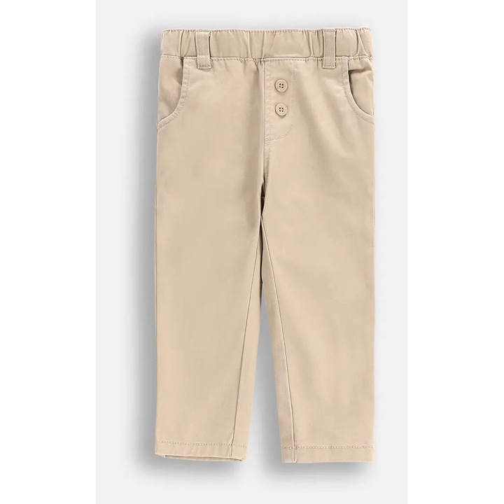 Coccodrillo nadrág, bézs, pamut, gumis derékrész, fiúknak, 80-86 CM