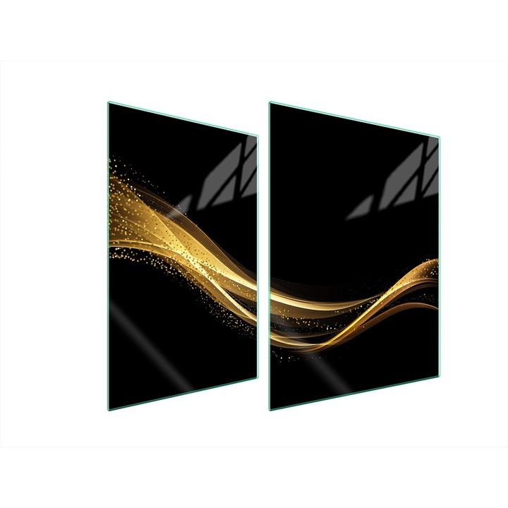 TMK ArtDeko üveg főzőlap védő, 30x40x52 cm, modern design, könnyen tisztítható, többszínű