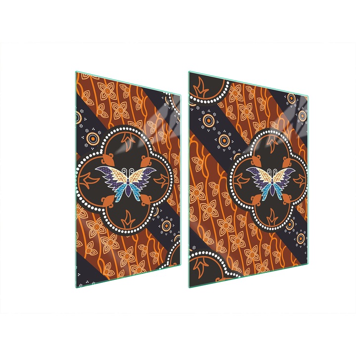 TMK ArtDeko üveg főzőlap védő, 30x40x52 cm, modern design, könnyen tisztítható