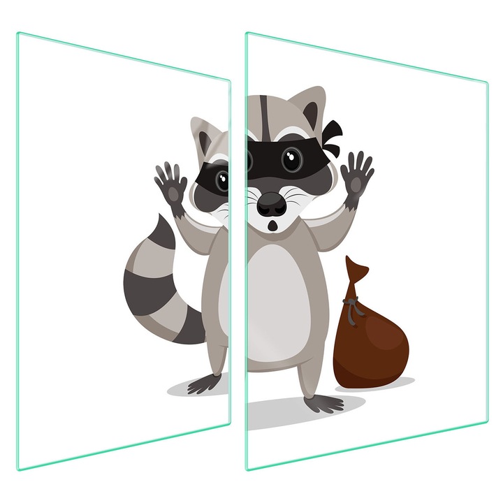 TMK ArtDeko üveg tűzhelyvédő lap, 30x40x52 cm, modern design, könnyen tisztítható