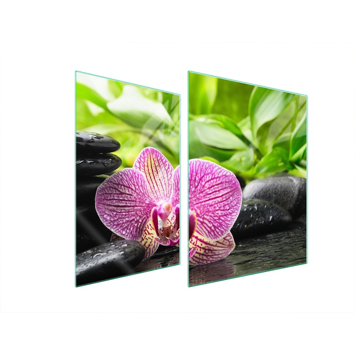 TMK ArtDeko üveg főzőlap védő, 30x40x52 cm, modern design, könnyen tisztítható, többszínű