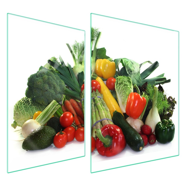 TMK ArtDeko üveg főzőlap védő, 30x40x52 cm, modern design, könnyen tisztítható, többszínű