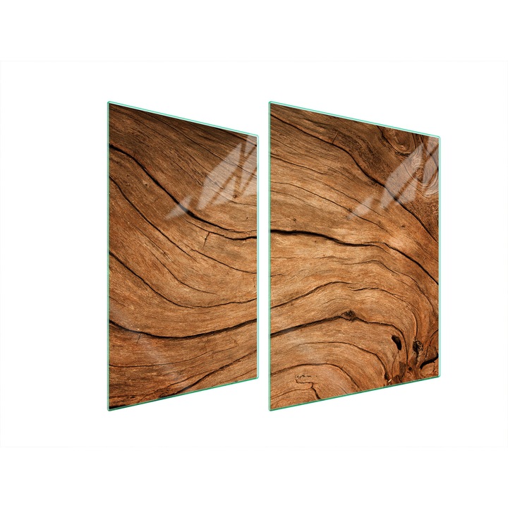 TMK ArtDeko üveg tűzhelyvédő lap, 30x40x52 cm, modern design, könnyen tisztítható