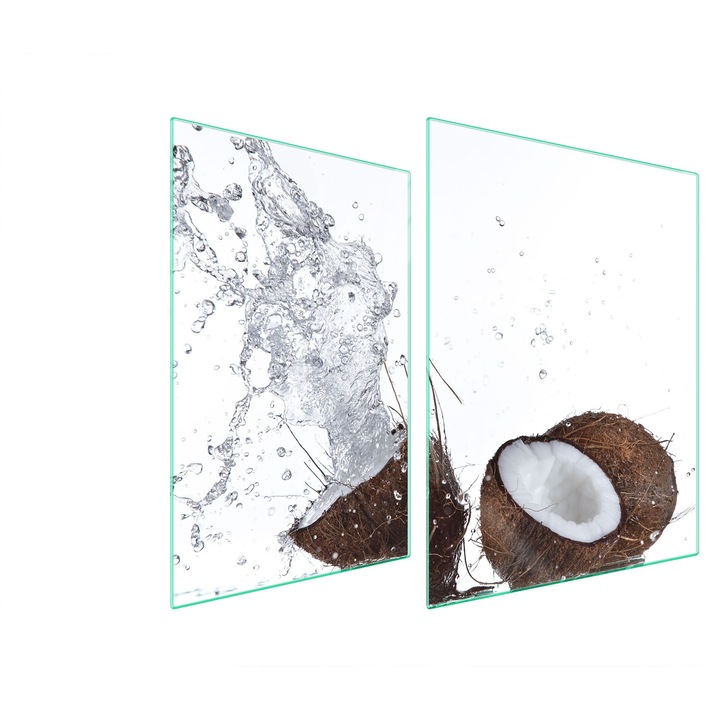 TMK ArtDeko üveg főzőlap védőlap, 30x40x52 cm, modern design, könnyen tisztítható, többszínű