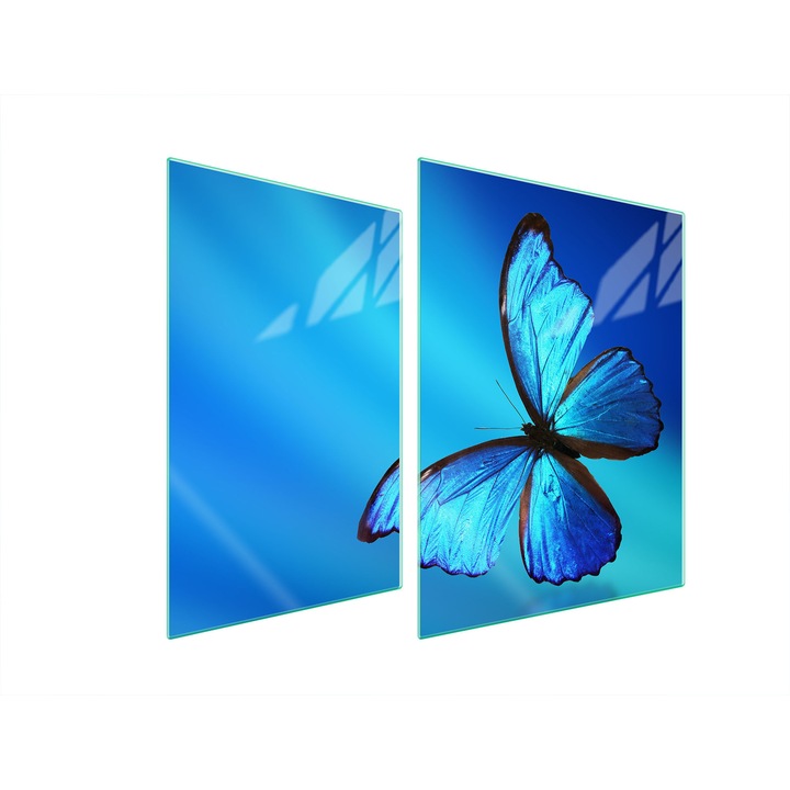 TMK ArtDeko üveg tűzhelyvédő lap, 30x40x52 cm, modern design, könnyen tisztítható