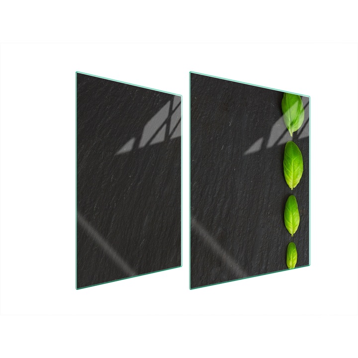 TMK ArtDeko üveg tűzhelyvédő lap, 30x40x52 cm, modern design, könnyen tisztítható